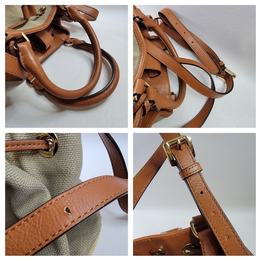 Michael Kors Raffia Bucket Crossbody Bag - Picture 5 of 10
